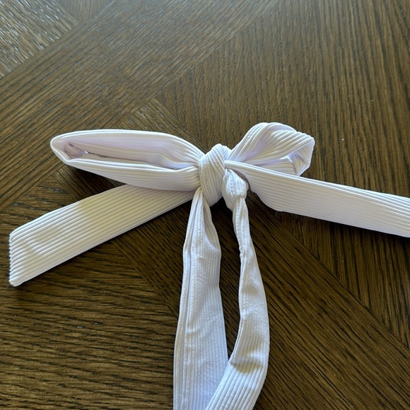 Beach Riot Sydney Belted One-Piece Swimsuit, White, MEDIUM, $168 - Picture 9 of 11